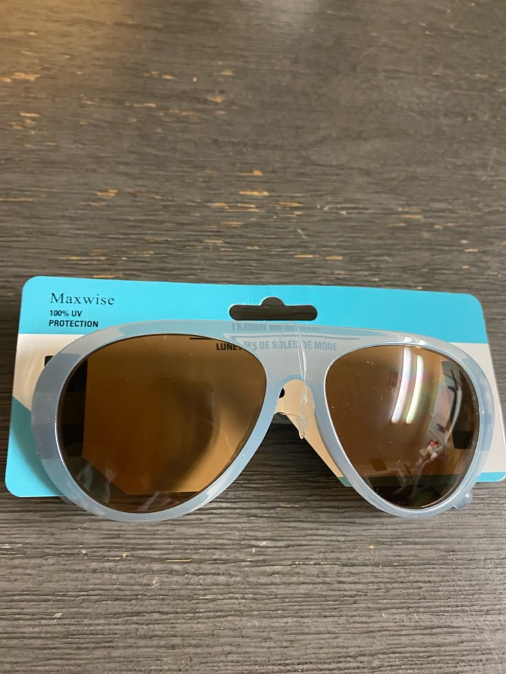 Light Gray Aviator Sunglasses